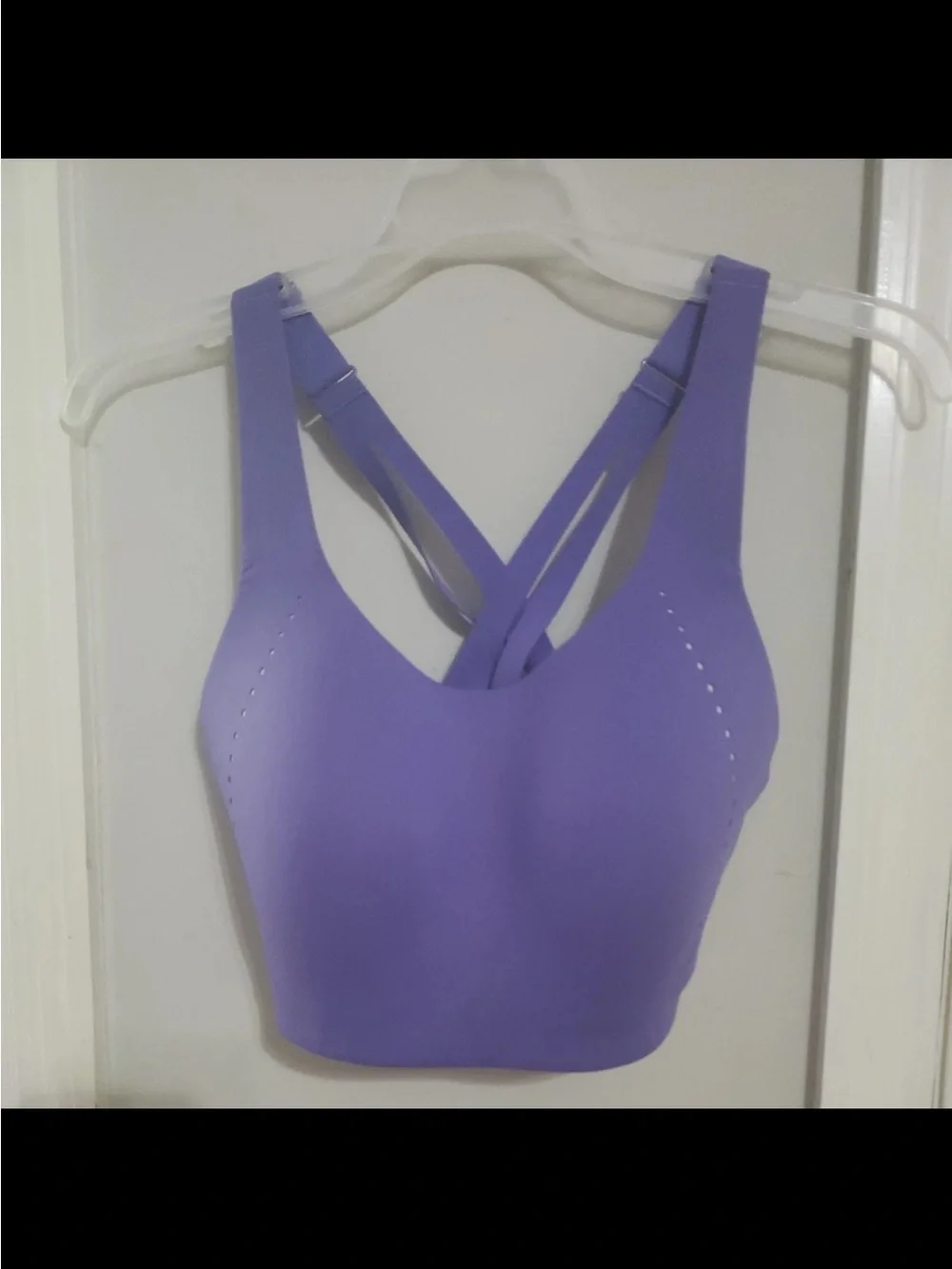 lululemon air support Lavender Crossback Sports Bra